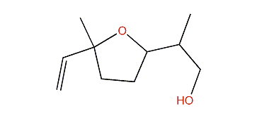 2-(Tetrahydro-5-methyl-5-vinylfuran-2-yl)-propan-1-ol